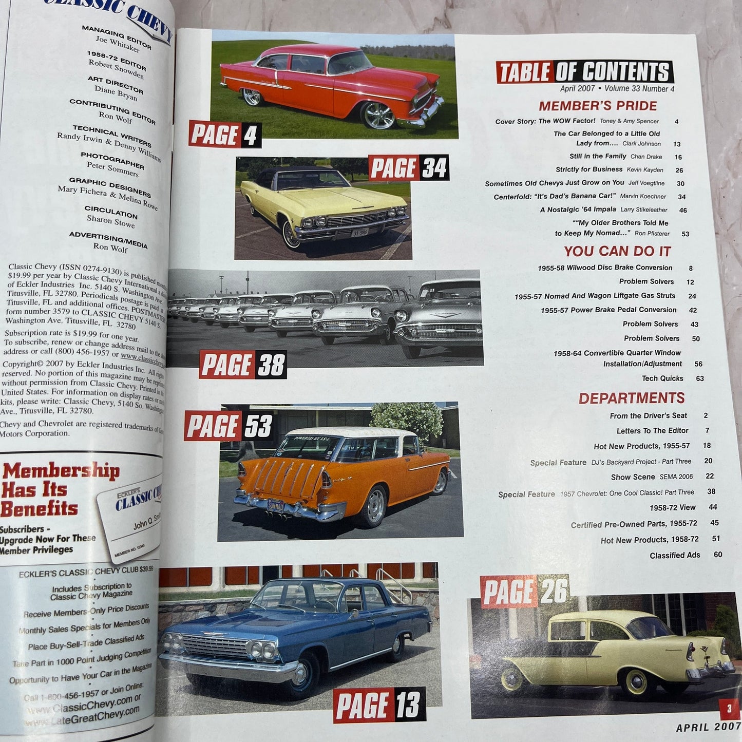 Wilwood Disc Brakes - '55, '56, '57 Classic Chevy World Magazine - Apr 2007 M29