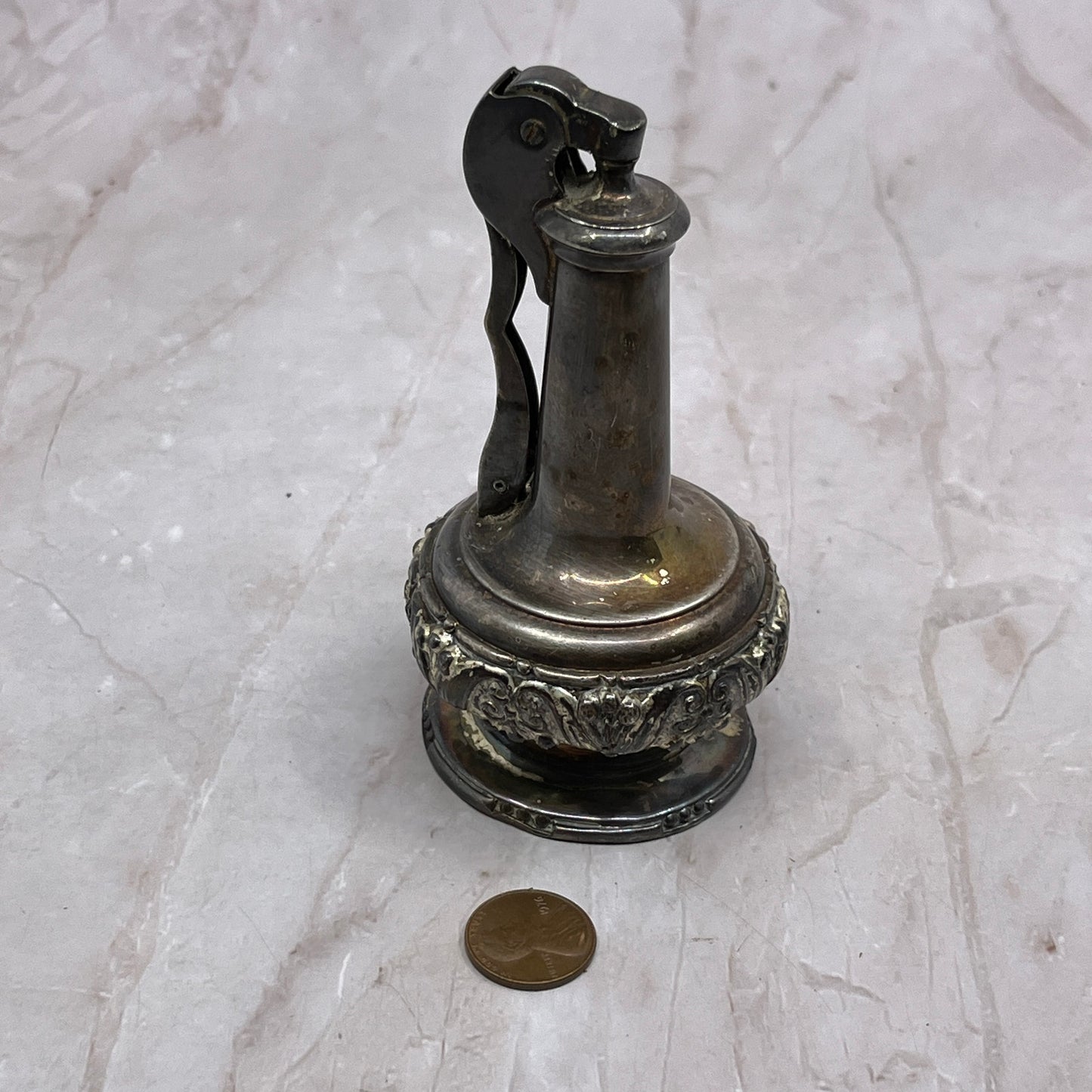 Vintage Ronson Sterling Silver Decanter Table Lighter TL23