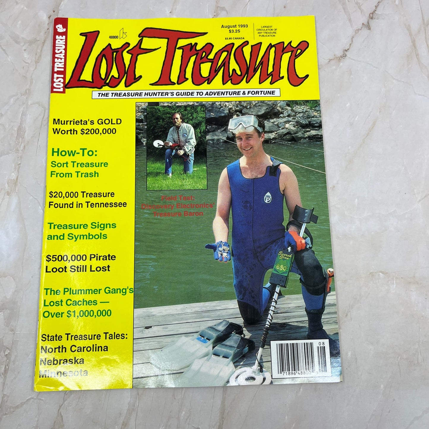 1993 Aug - Lost Treasure Magazine - Treasure Hunting Gold Prospecting M14