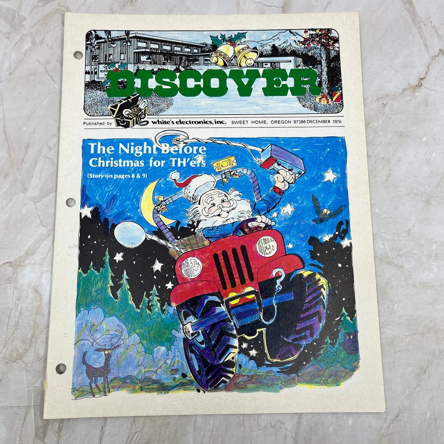 1976 Dec White's Electronics Discover Newsletter Metal Detectors Treasure M19