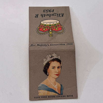 1953 Queen Elizabeth Vintage Matchbook Cover MM2-8