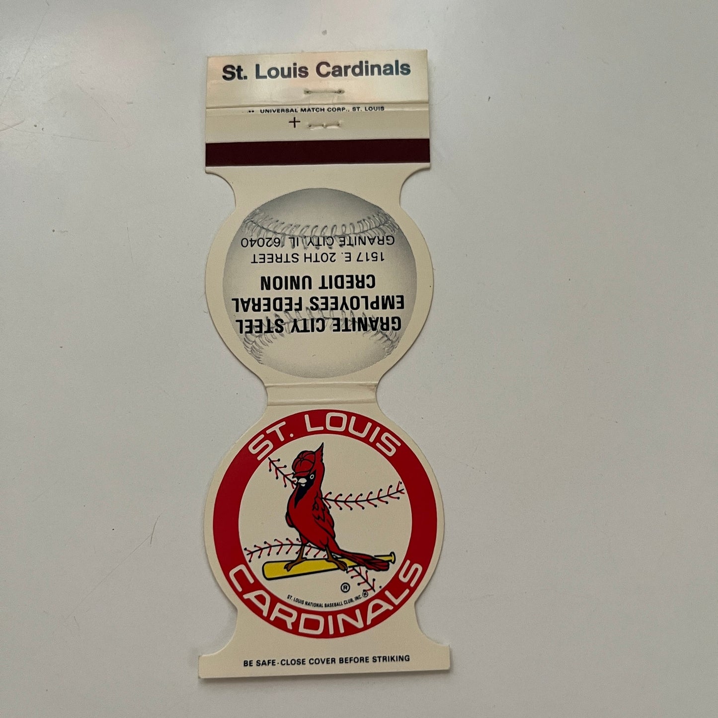 St. Louis Cardinals MLB 1984 Schedule Vintage Matchbook Cover SC5-MB1