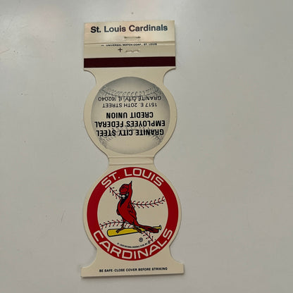 St. Louis Cardinals MLB 1984 Schedule Vintage Matchbook Cover SC5-MB1