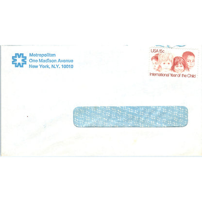 Metropolitan International Year of the Child Stamp Postal Cover Envelope TG7-PC3