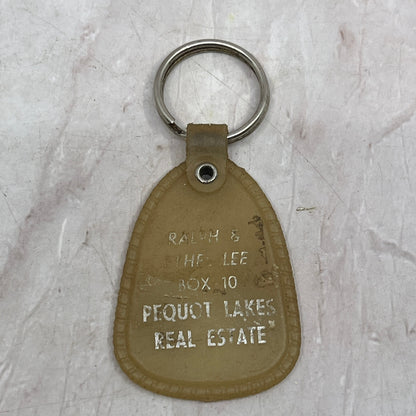 Vintage Ralph & Ethel Lee Real Estate Pequot Lakes MN Keychain SF4