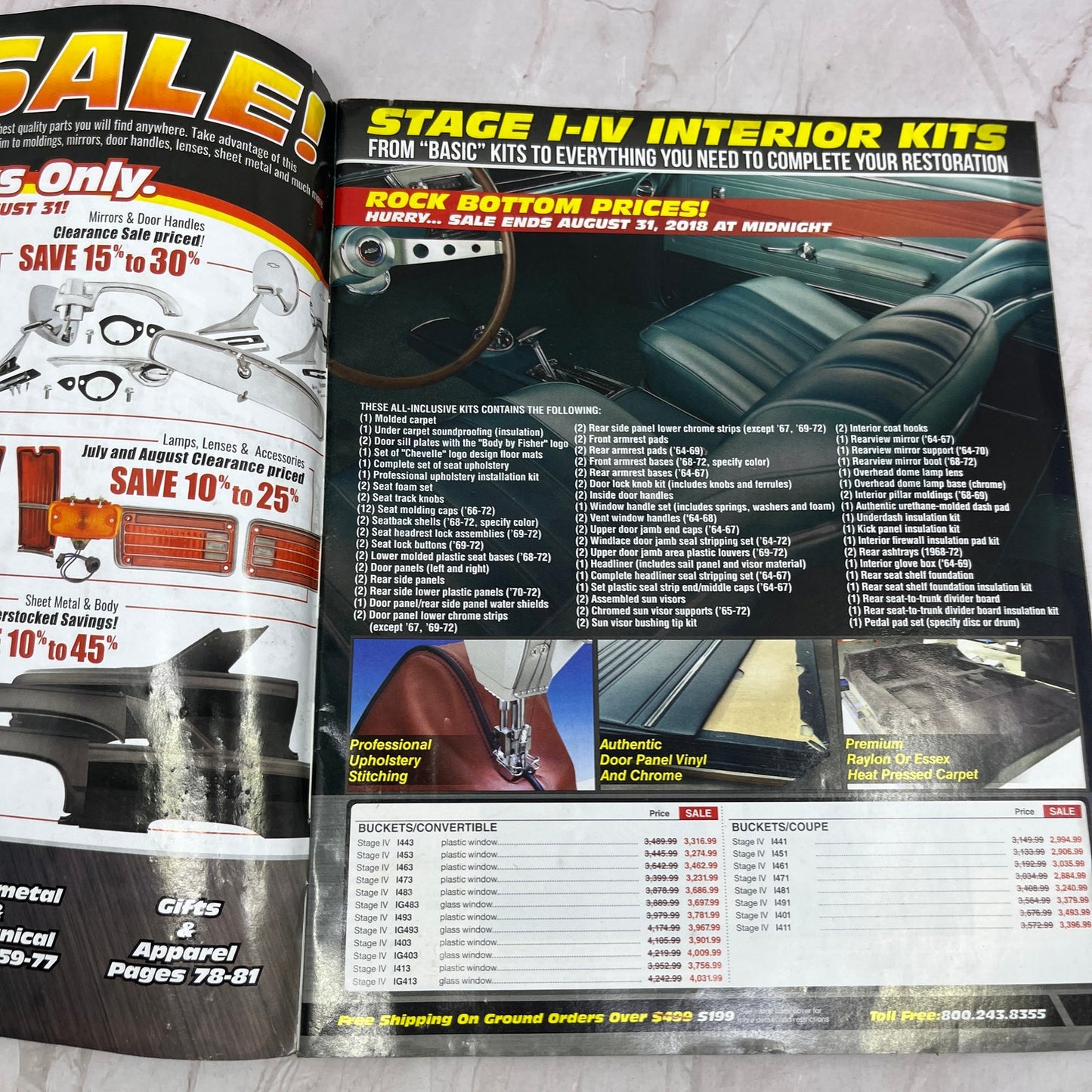 Original Parts Group GM Restoration Parts 2018 Catalog M31