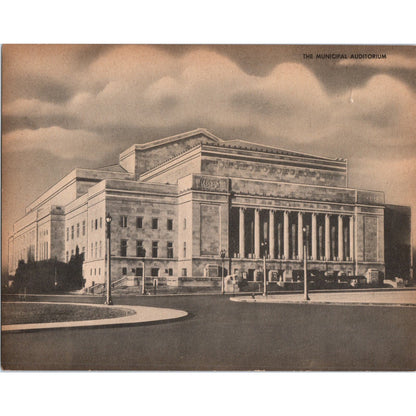 The Municipal Auditorium - St. Louis MO - Vintage Super Giant Postcard AD7