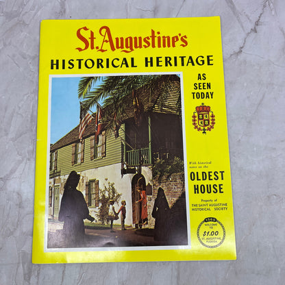 1952 St. Augustine Historical Heritage Tourist Travel Souvenir Booklet TJ5-E1