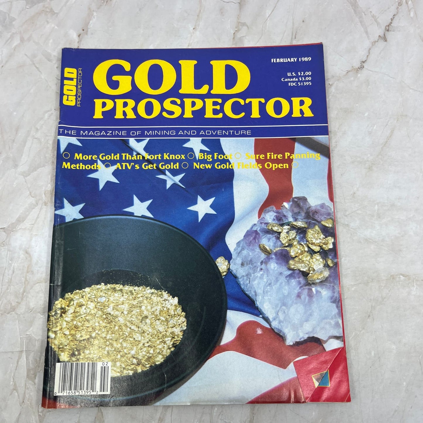 1989 Feb - Gold Prospector Treasure Hunting Magazine Big Foot Fort Knox M20