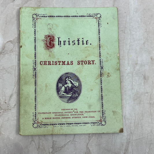 c1880 Christie A Christmas Story Tract Protestant Episcopal Society NY D10