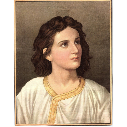 Portrait of the Christ Child at age 12 Heinrich Hofmann Art Print 7x9 V4