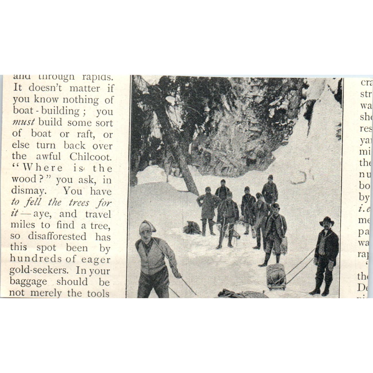 Mr. De Windt and Party on Summit of Chilkoot Pass 1897 Victorian Photo AE9-TS7