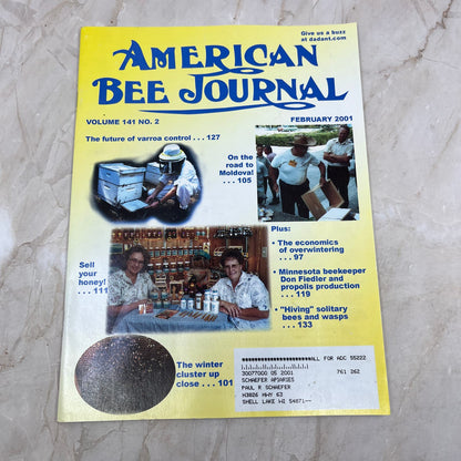 2001 Feb American Bee Journal Magazine Bees Beekeeping Honey M7