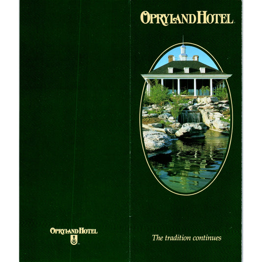 1980s Opryland Hotel Nashville Tennessee The Tradition Continues Brochure TF4-BC