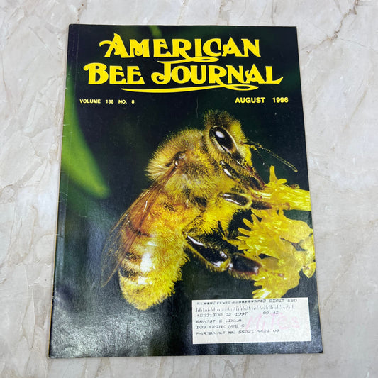 1996 Aug American Bee Journal Magazine Bees Beekeeping Honey M7