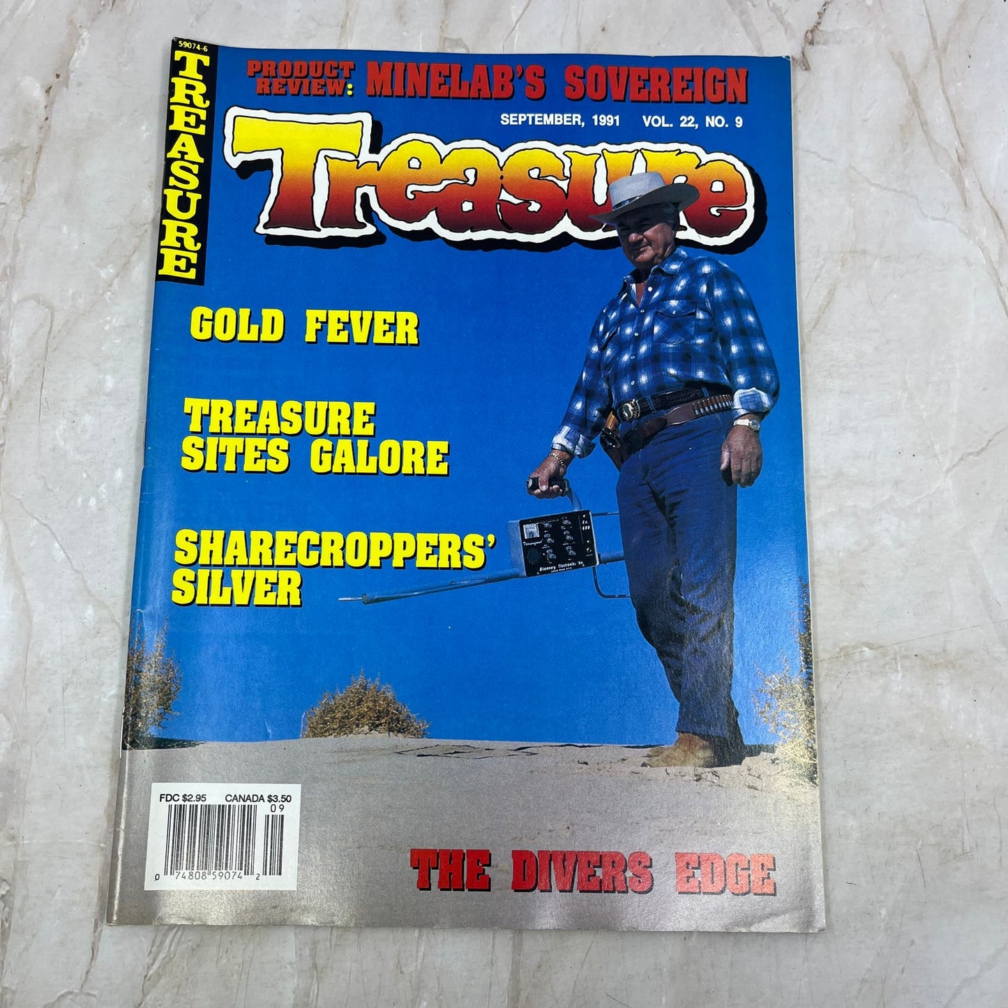 1991 Sept - Treasure Magazine - Treasure Hunting Prospecting Metal Detector M16