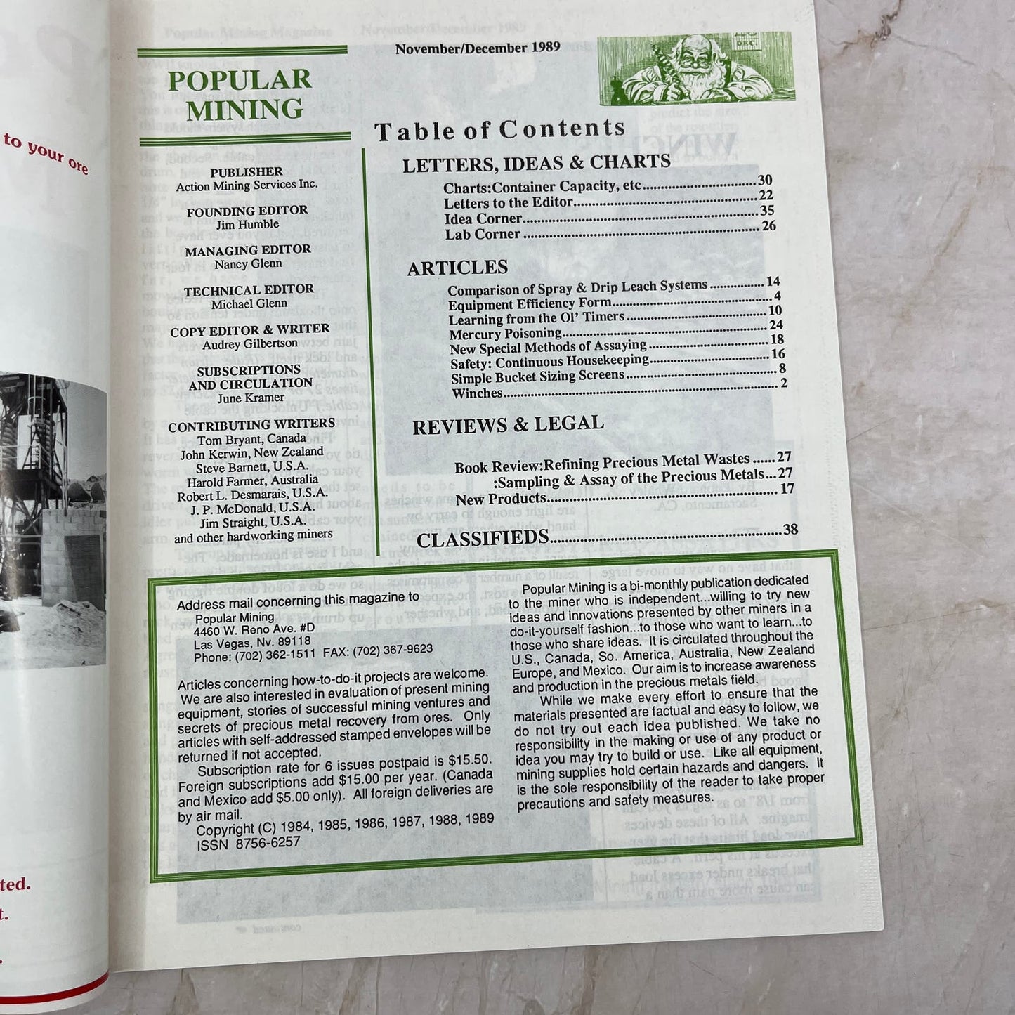 1989 Dec - Popular Mining Magazine - Treasure Hunting Gold Prospecting M19