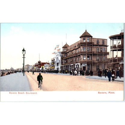 c1905 Canoeing on the Charles River MA Antique Unused Postcard PC7