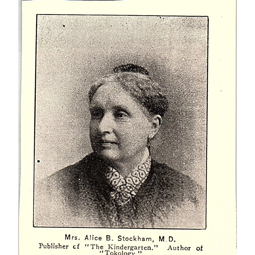 Alice B. Stockham MD Author Chautauqua Women's Council 1892 Portrait AG2-M22