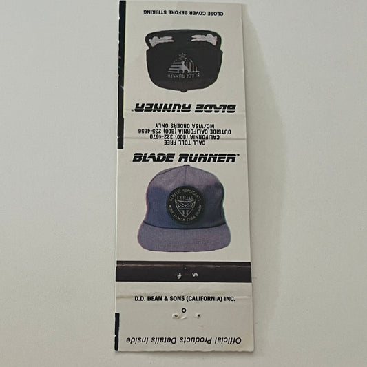 Blade Runner Movie Souvenir Hat Offer Vintage Matchbook Cover TB6-MB2-4