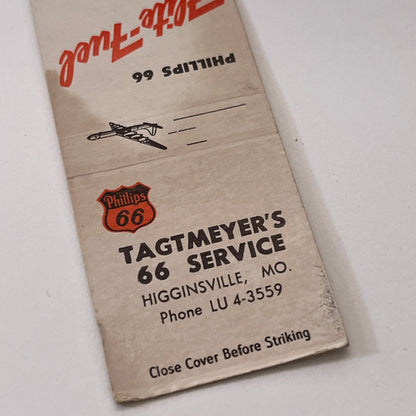 Tagtmeyer's 66 Service Higginsville MO Flite-Fuel Matchbook Cover TB6-MB1-15