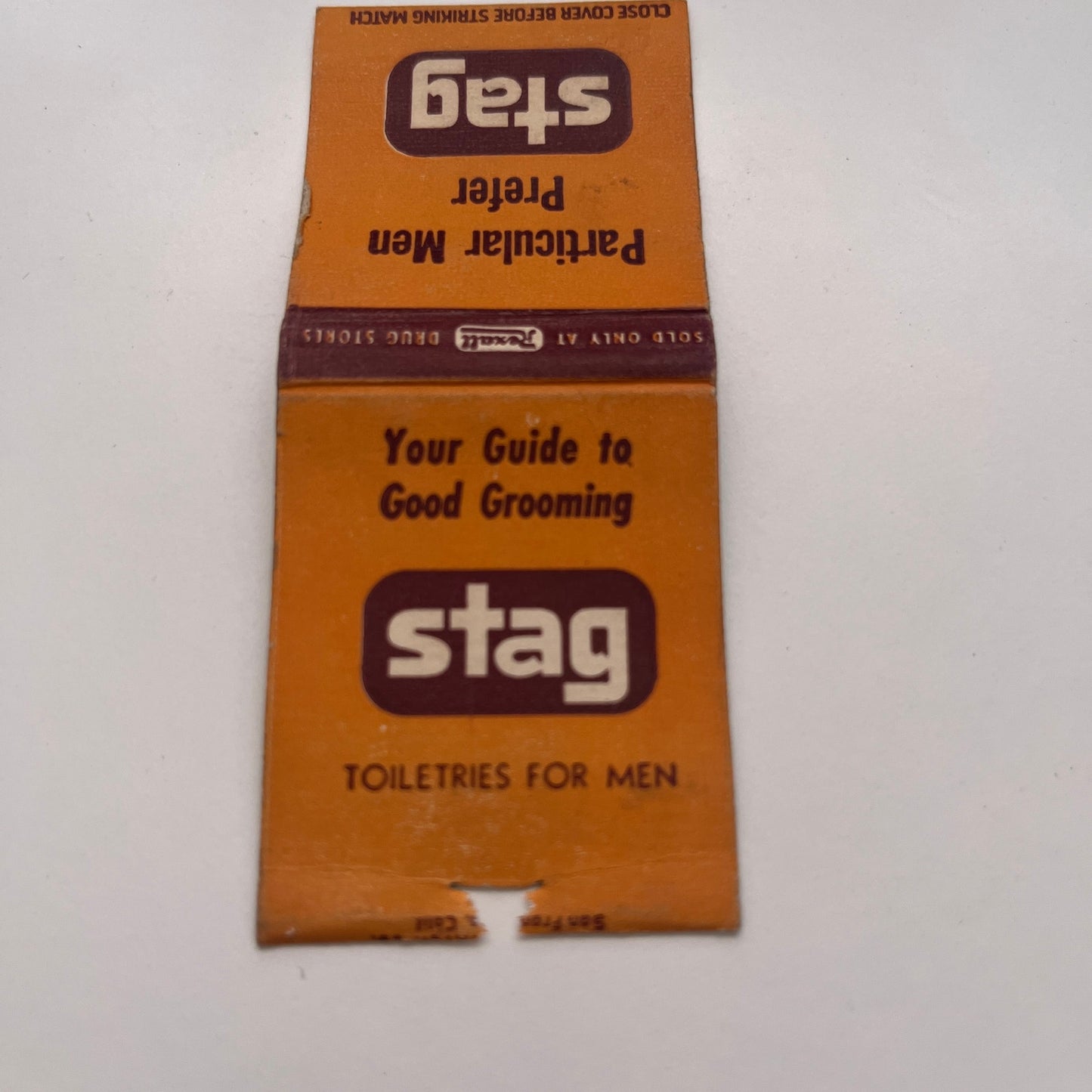 Stag Toiletries for Men Vintage Matchbook Cover TB8-MB-3