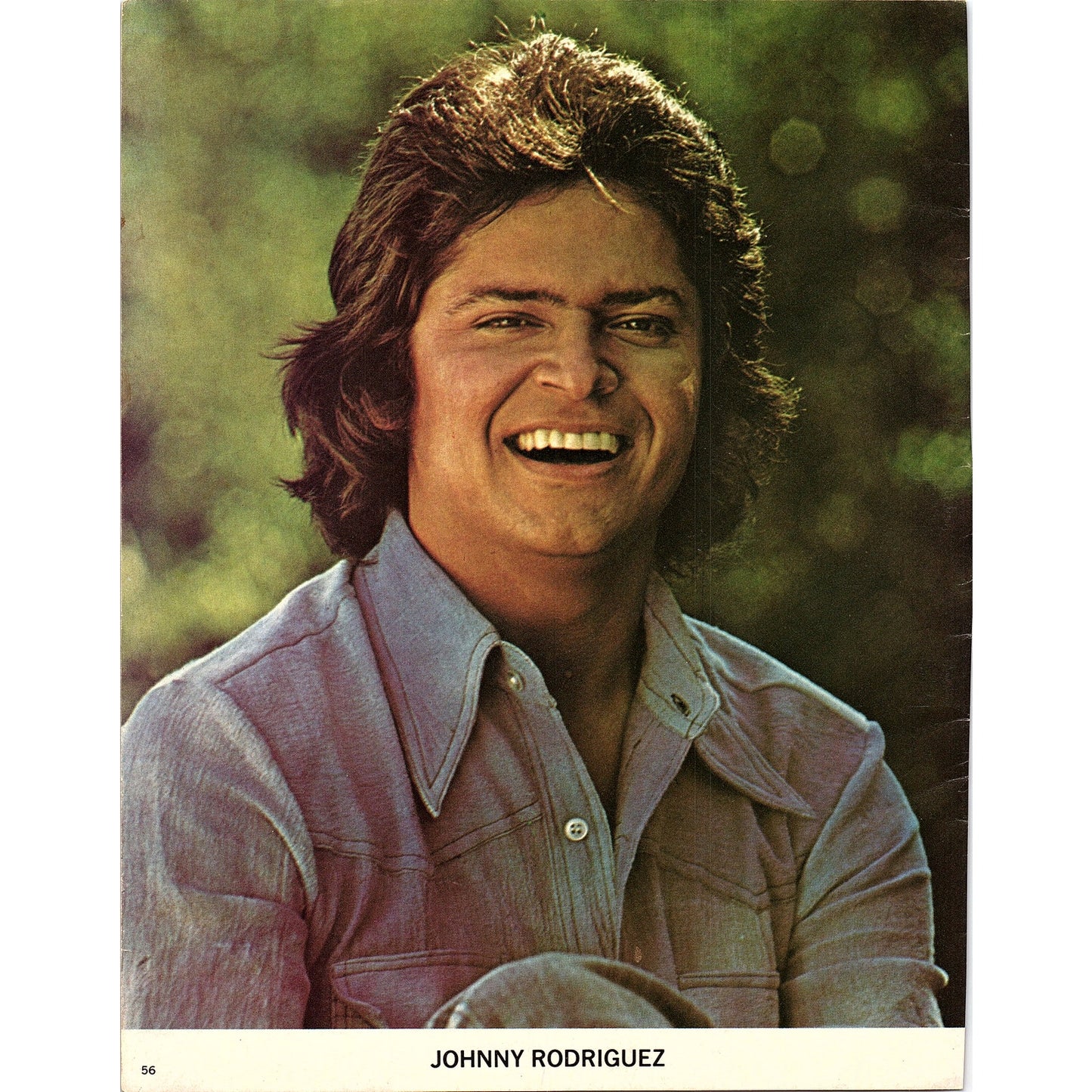 Charley Pride - Johnny Rodriguez Double Sided Portrait 1977 Photo Print AF3-6