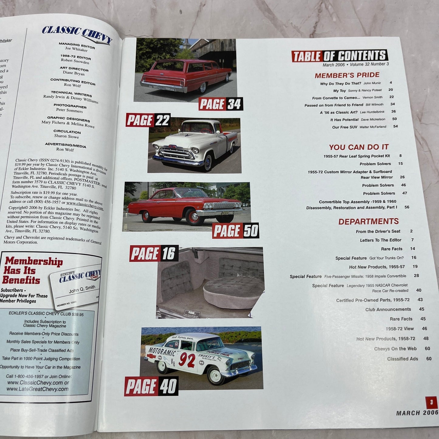 Leaf Spring Pocket - '55, '56, '57 Classic Chevy World Magazine - Mar 2006 M29