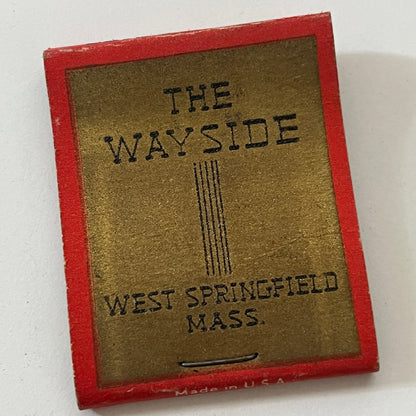 The Wayside Hotel West Springfield MA Vintage Matchbook Cover TB6-MB1-3