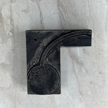 Textured Cherry - Vintage Letterpress Printers Block Plate TG8