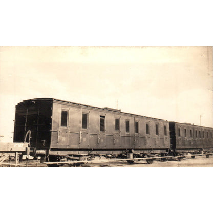 Railway Train Cars Vintage RPPC Real Photo Postcard AB9