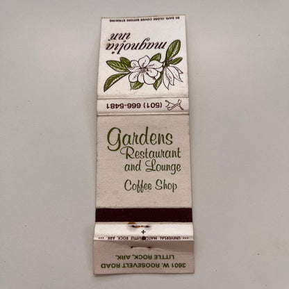 Magnolia Inn Gardens Restaurant & Lounge Little Rock AR Vtg Matchbook TB6-MB2-15