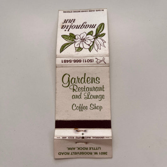 Magnolia Inn Gardens Restaurant & Lounge Little Rock AR Vtg Matchbook MB60-2