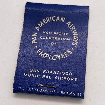 Panair Club C.G. Joe Pan American Airways Employees Vtg Matchbook Cover TB8-MB-7