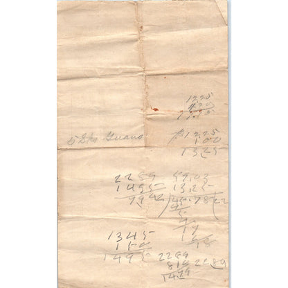 G.W. & J.C. Tumlin Tallapoosa GA 1909 Original Billhead Letterhead Receipt D8-LL