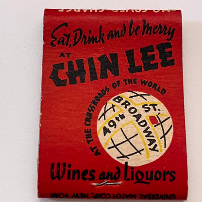 Chin Lee Dance & Revue Broadway NY Vintage Matchbook Cover TB8-MB3-10