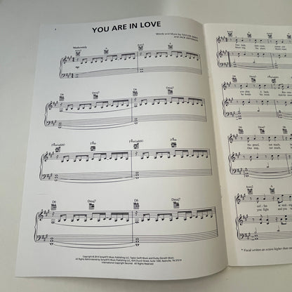 Taylor Swift - You Are In Love - Piano, Vocal, Guitar Original Sheet Music V31-2