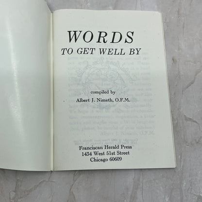 1968 Words To Get Well By Pocket Gift Booklet P9-1