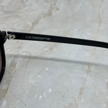 Retro Oversize Liz Claiborne LC-10 Black Sunglasses Eyeglasses Frames TD5G2-9