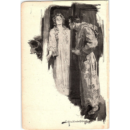 Man and Woman in Nightgown Howard Chandler Christy 1908 Art Print 5x7 V19