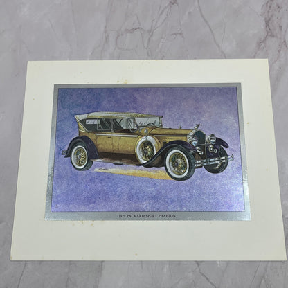 1929 Packard Sport Phaeton Vintage Chromatic Foil Etch 8x10" V18