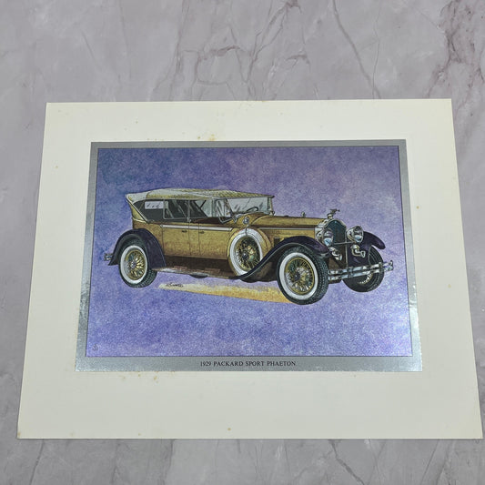 1929 Packard Sport Phaeton Vintage Chromatic Foil Etch 8x10" V18