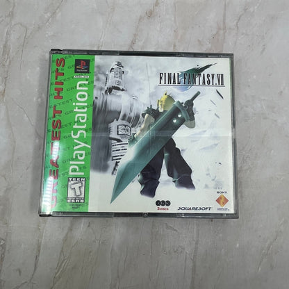 Original Final Fantasy VII Greatest Hit Edition Playstation Game Squaresoft TJ4