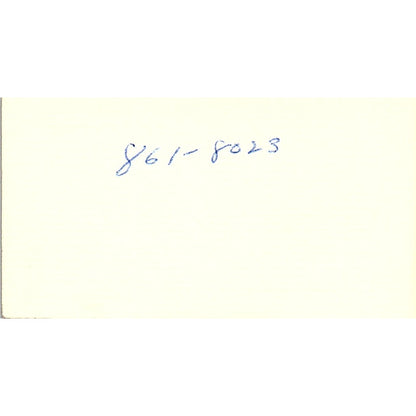 Don Jones Houston Sea-Packing Co Houston Vintage Business Card SD9-B13