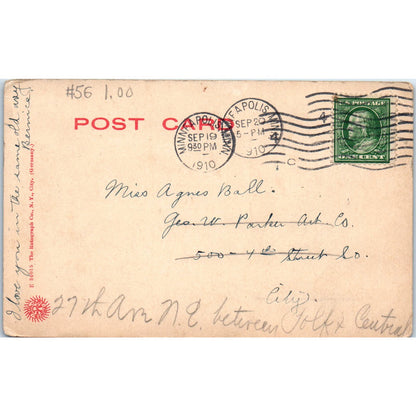 1910 Augsburg Seminary Minneapolis Minnesota Vintage Postcard PD1