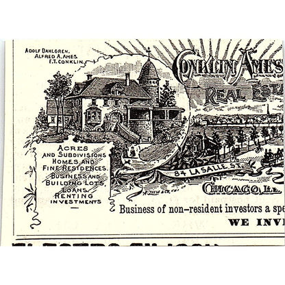 C.L.S.C. Students Townsend's Wherewithal Co Philadelphia 1892 Ad AG2-M19