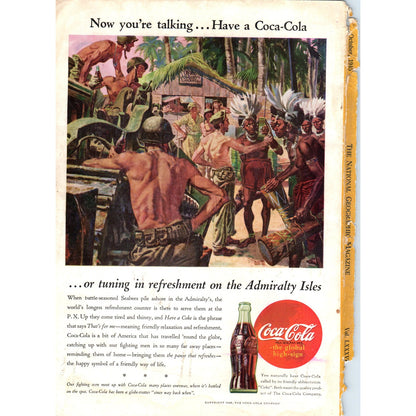 1945 WWII Seabees on the Admiralty Isles Coke Coca Cola Advertisement D18