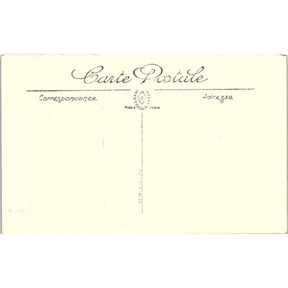 La Bibliothèque L'Ancien Musée Et La Rue Nationale French Antique Postcard PE10