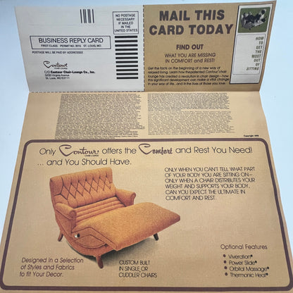 1981 Contour Comfort Centers Contour Chair Lounge St. Louis MO Advertisement K19