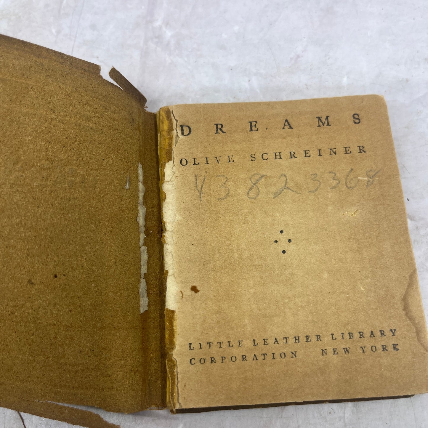 c1915 Little Leather Library Book Dreams - Olive Schreiner TJ8-OB